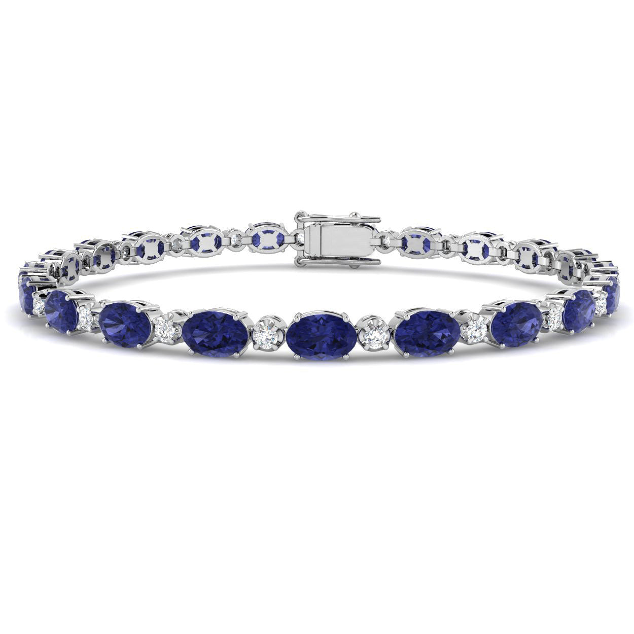 Oval Gemstone Bracelet
