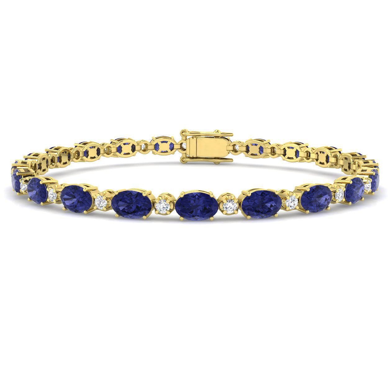 Oval Gemstone Bracelet