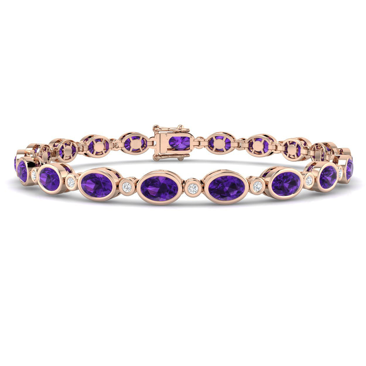 Oval Gemstone Bracelet