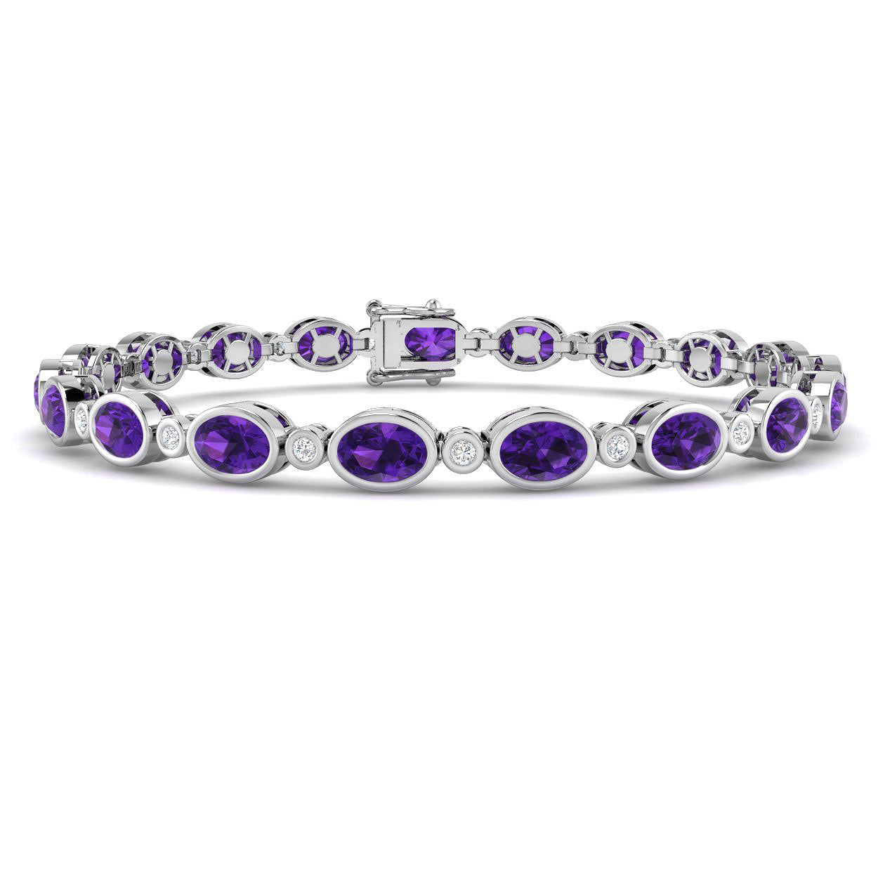 Oval Gemstone Bracelet