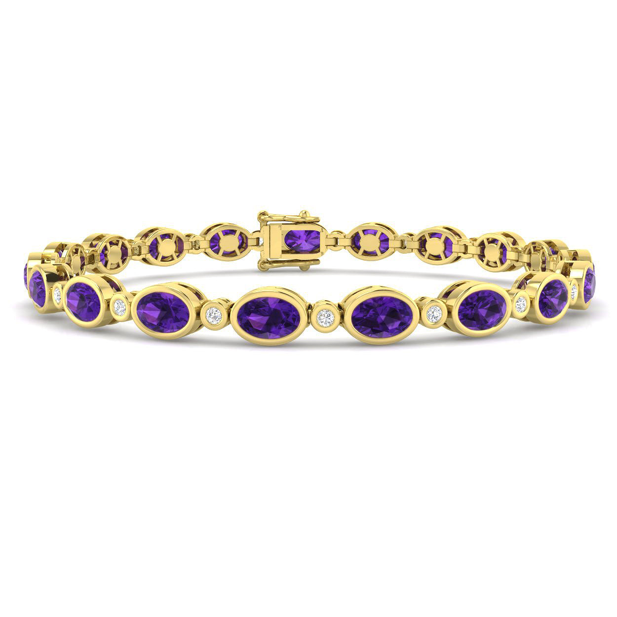 Oval Gemstone Bracelet