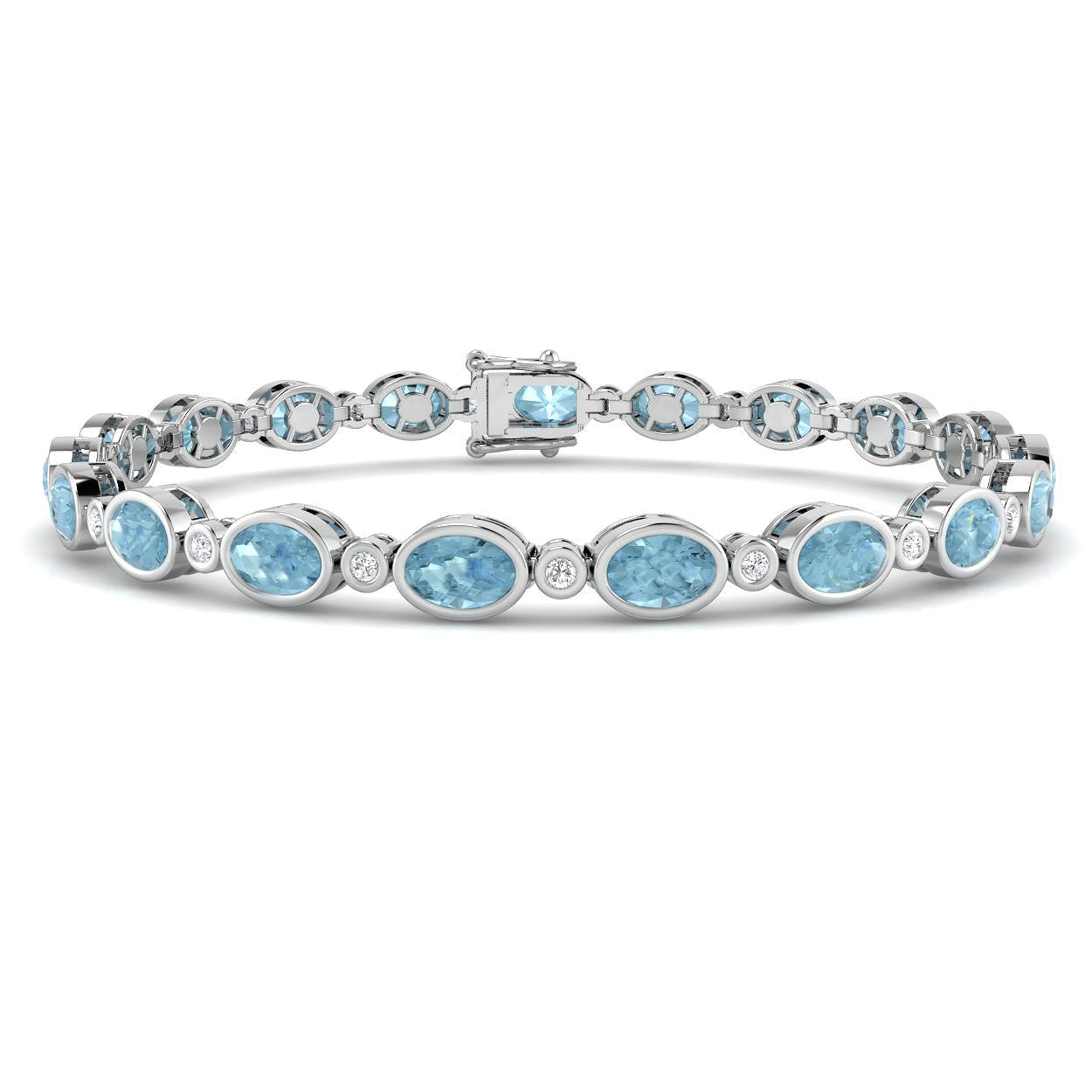 Oval Gemstone Bracelet