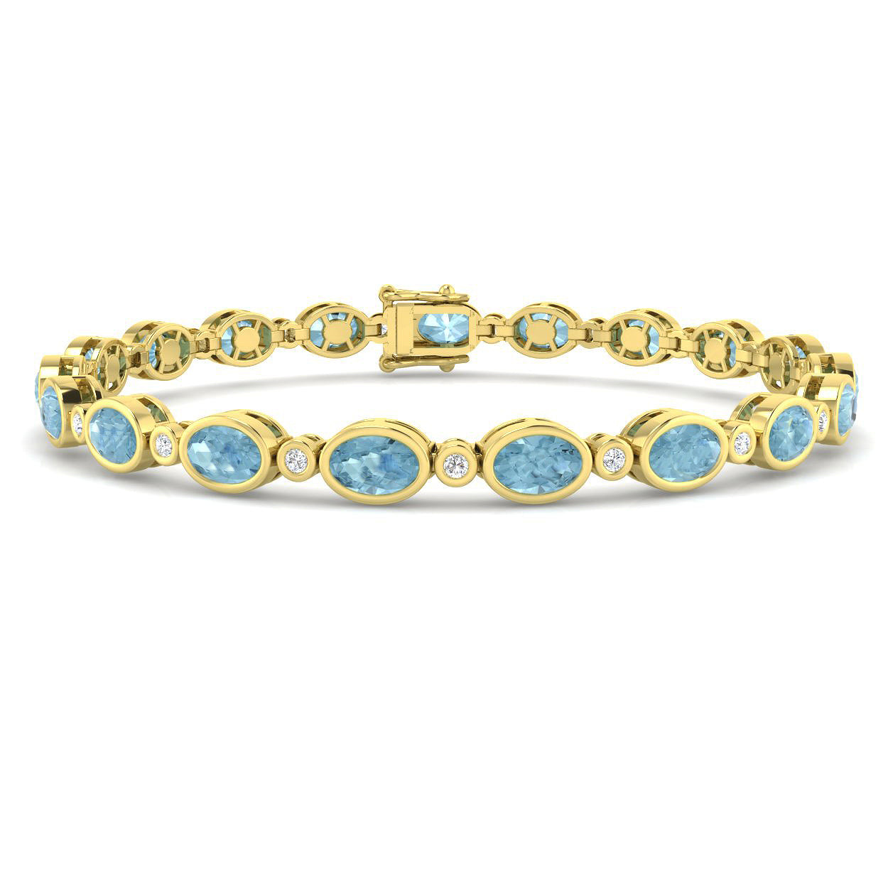 Oval Gemstone Bracelet