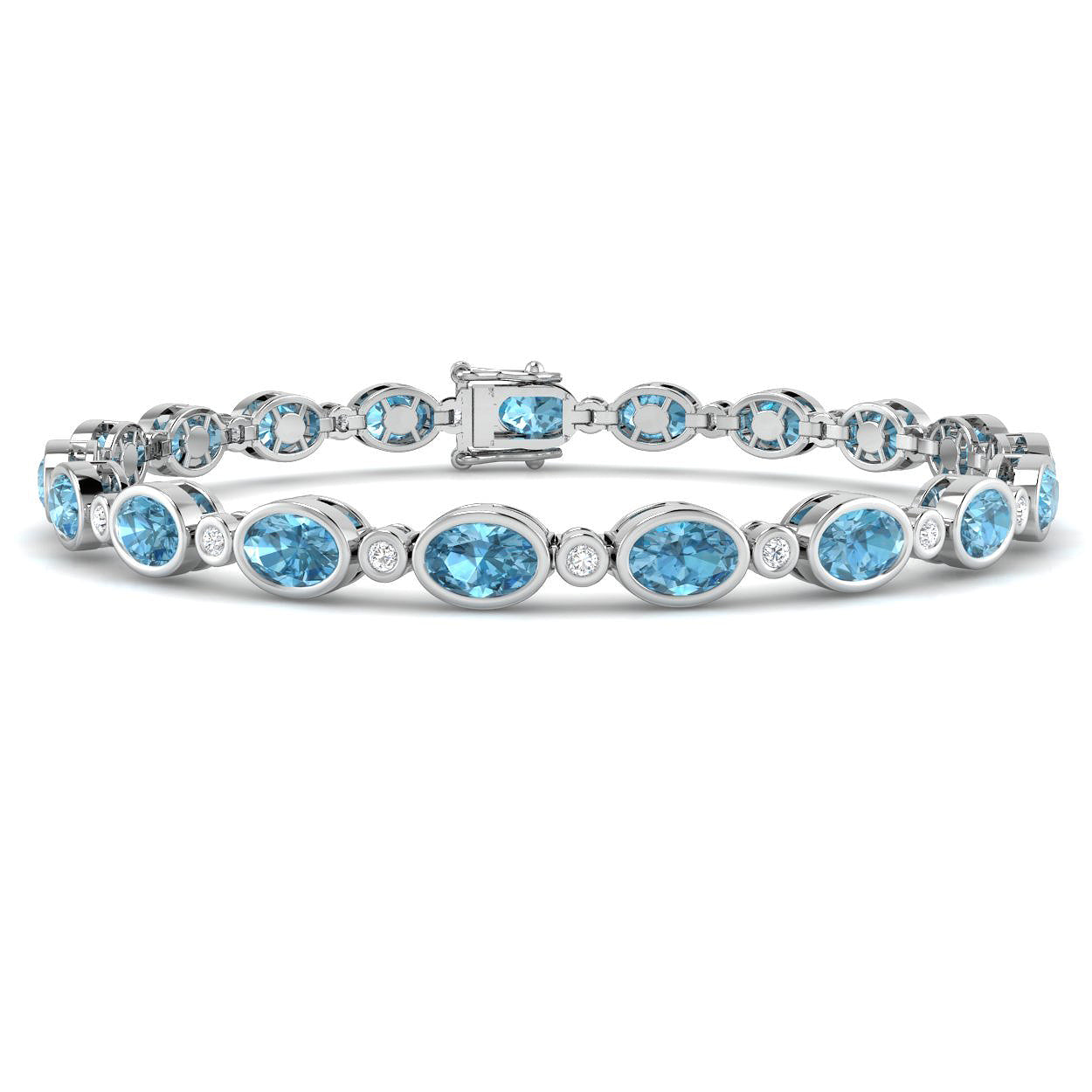 Oval Gemstone Bracelet