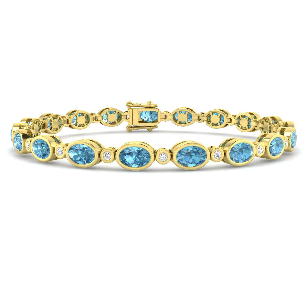 Oval Gemstone Bracelet