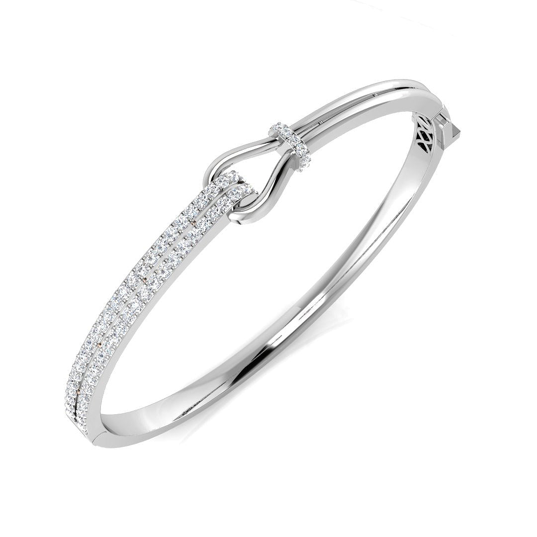 Round Diamond Bangle