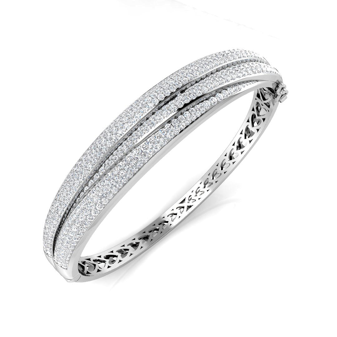 Round Diamond Bangle