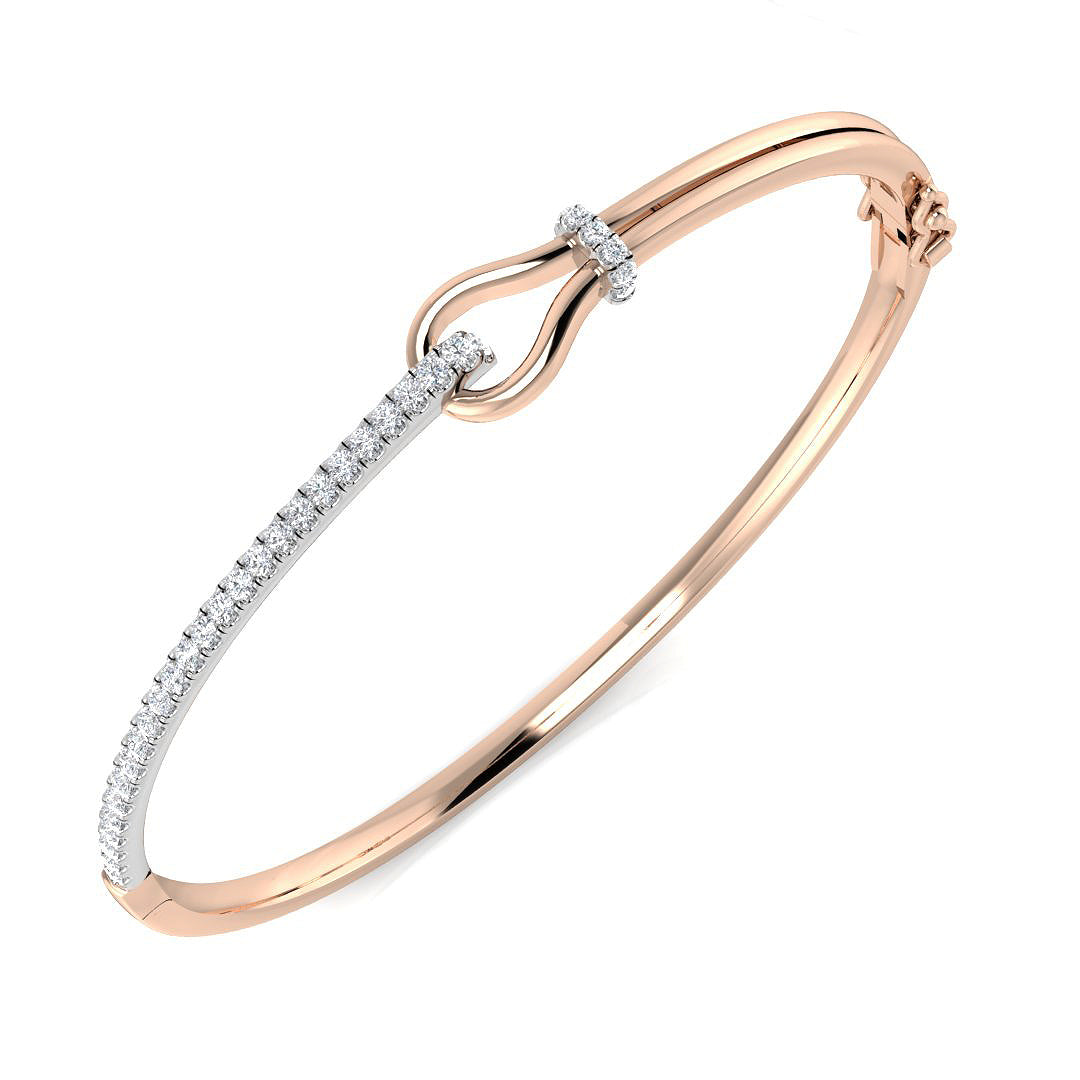Round Diamond Bangle