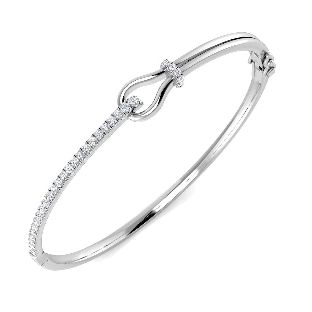 Round Diamond Bangle