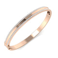 Round Diamond Bangle