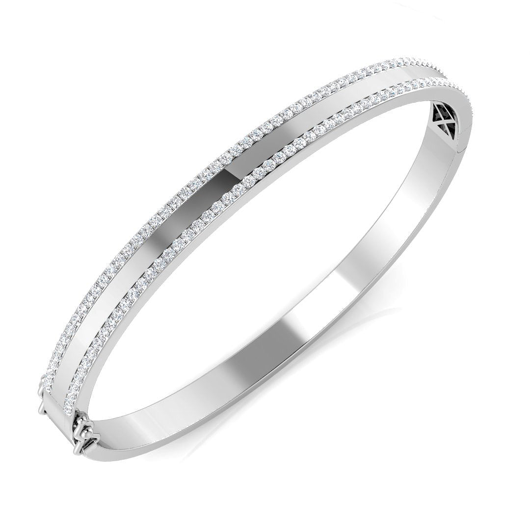 Round Diamond Bangle