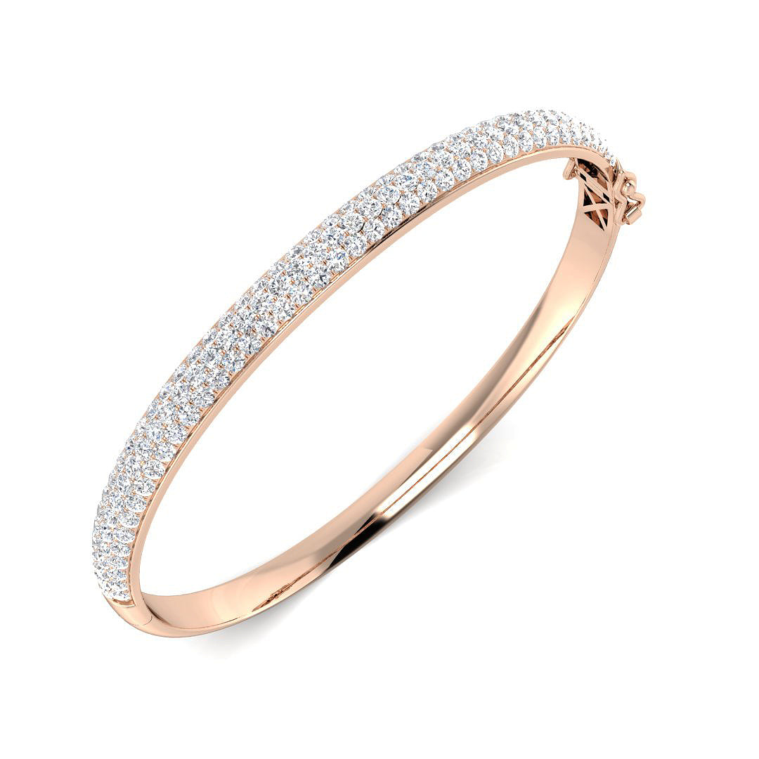 Round Diamond Bangle