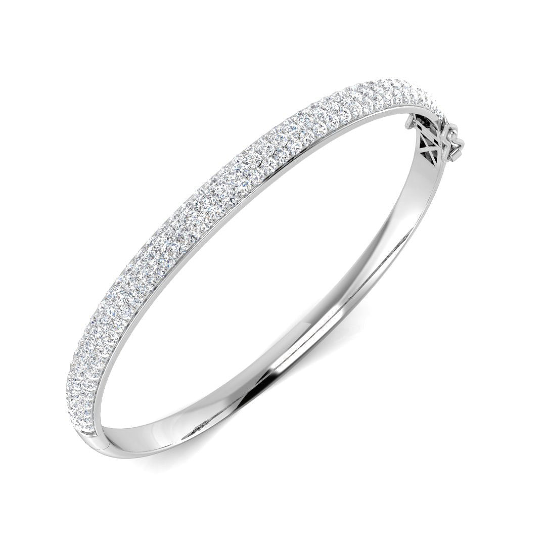 Round Diamond Bangle