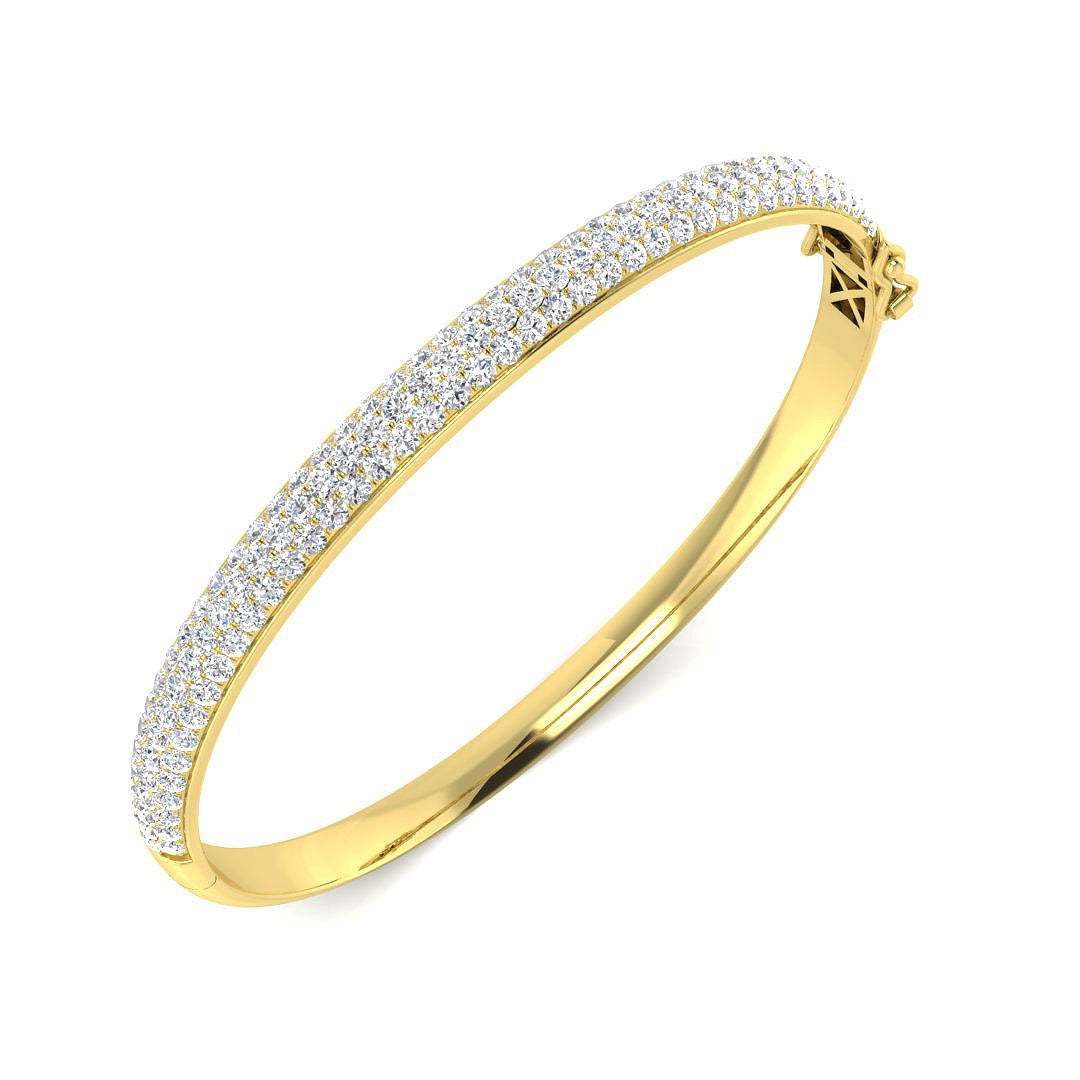 Round Diamond Bangle