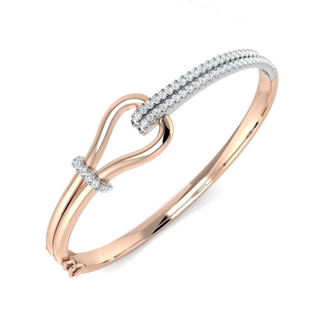 Round Diamond Bangle