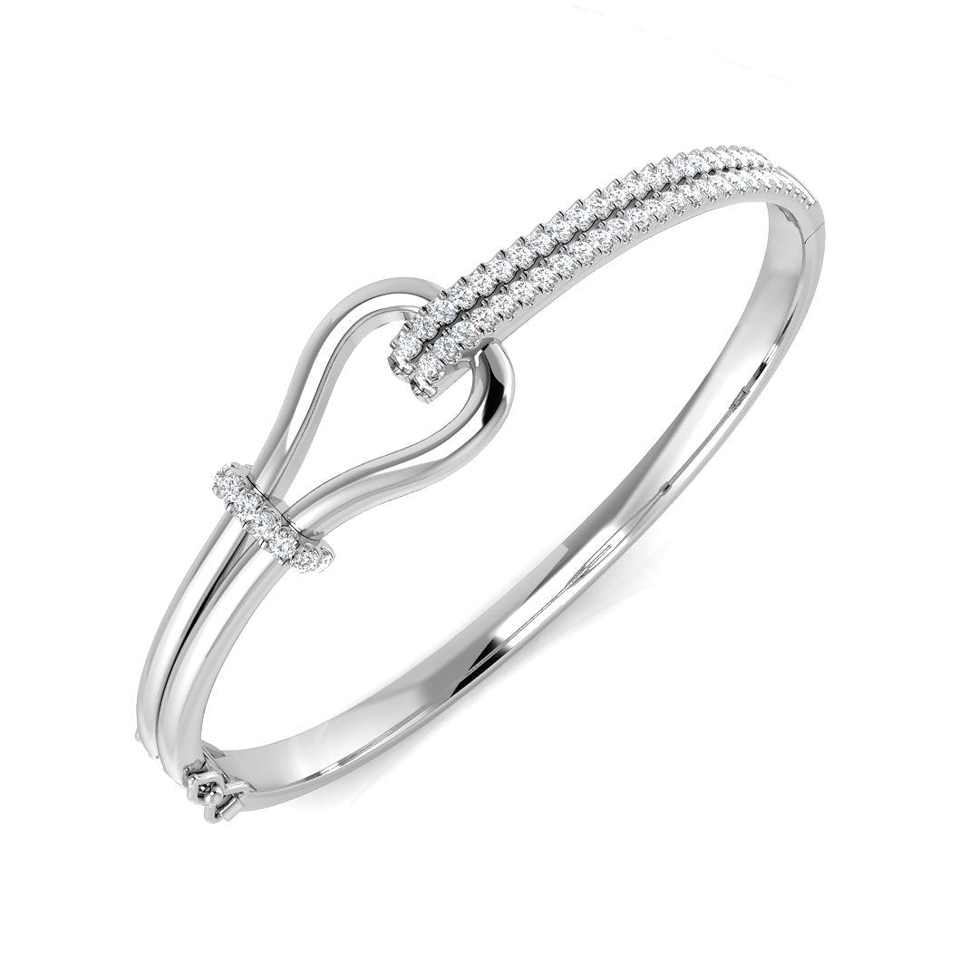 Round Diamond Bangle