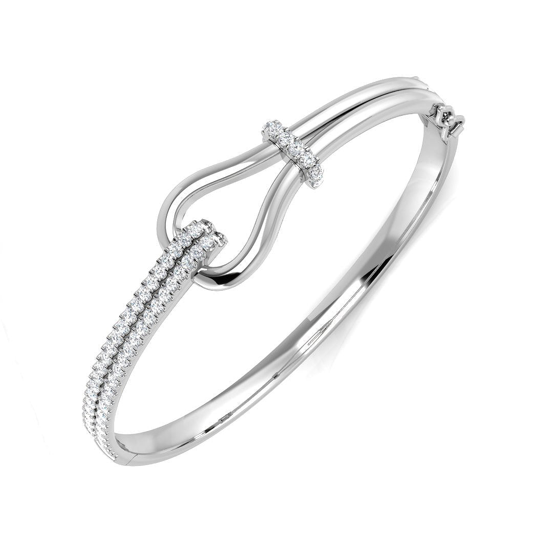 Round Diamond Bangle