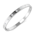 Round Diamond Bangle