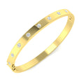 Round Diamond Bangle