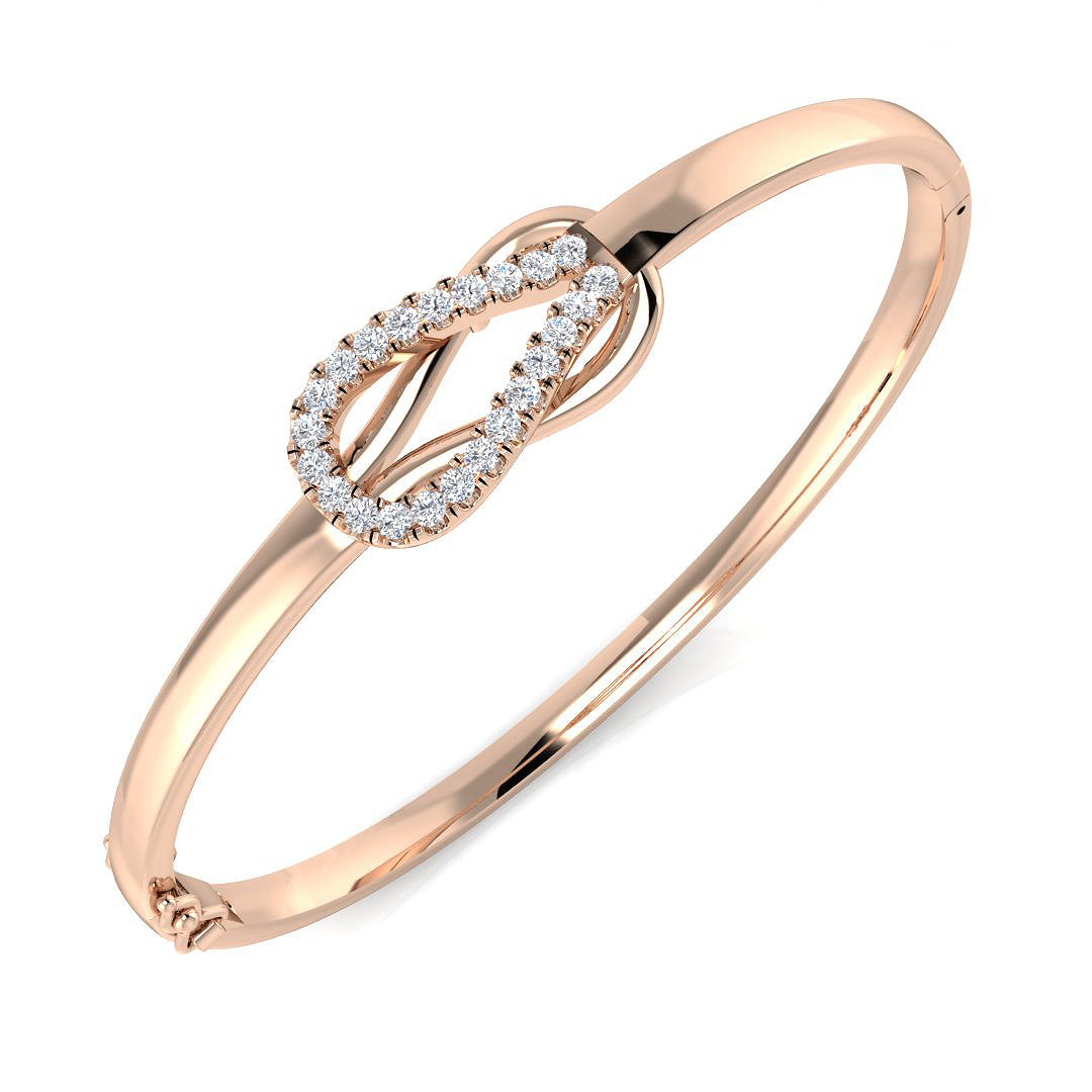 Round Diamond Bangle
