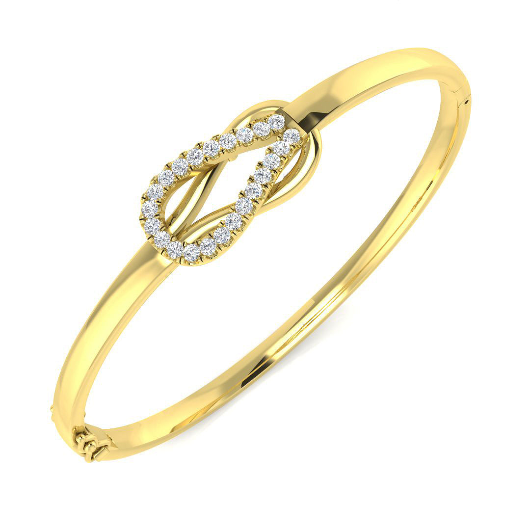 Round Diamond Bangle