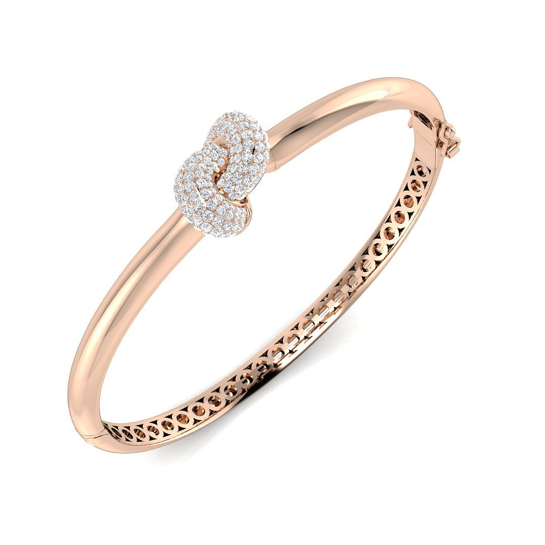 Round Diamond Bangle
