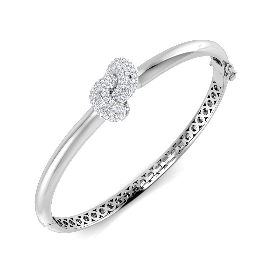 Round Diamond Bangle