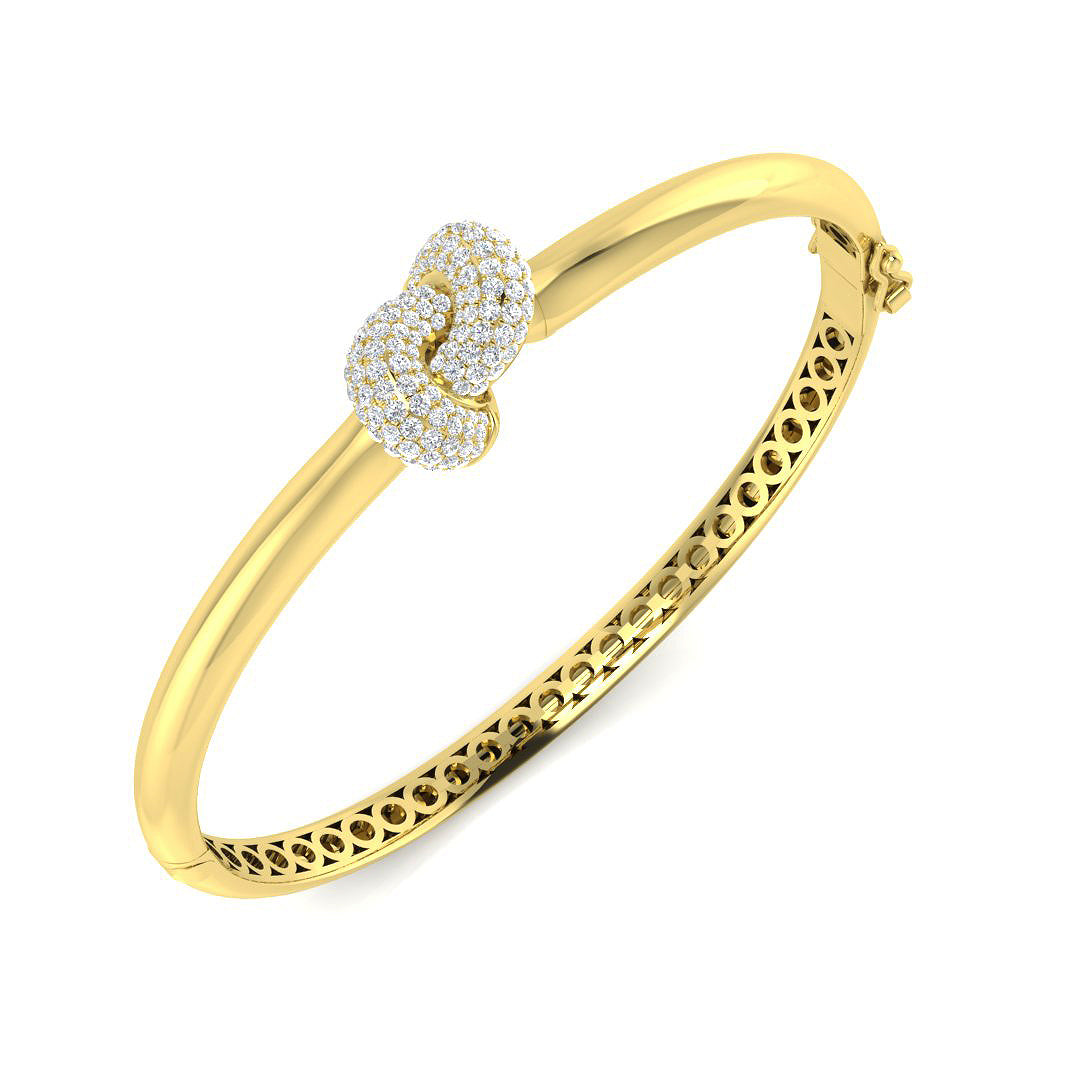 Round Diamond Bangle