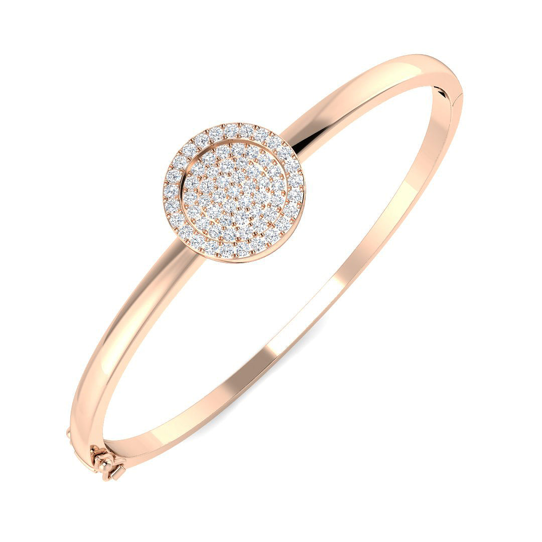 Round Diamond Bangle