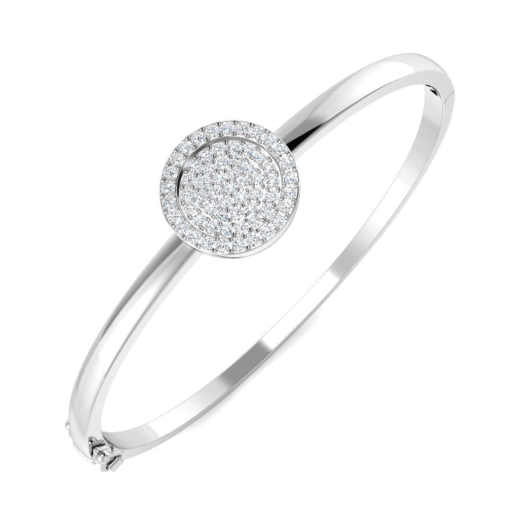 Round Diamond Bangle