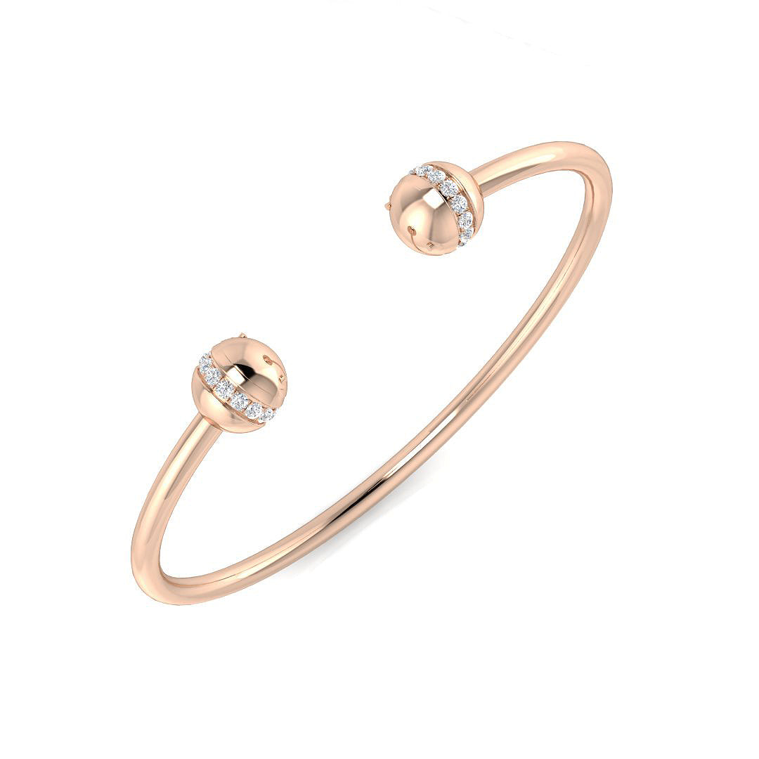 Round Diamond Bangle