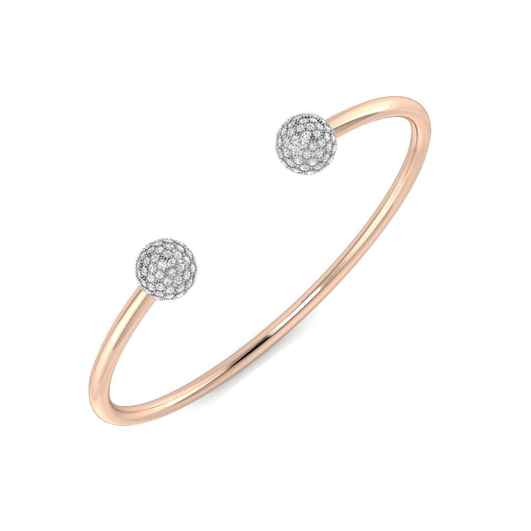 Round Diamond Bangle