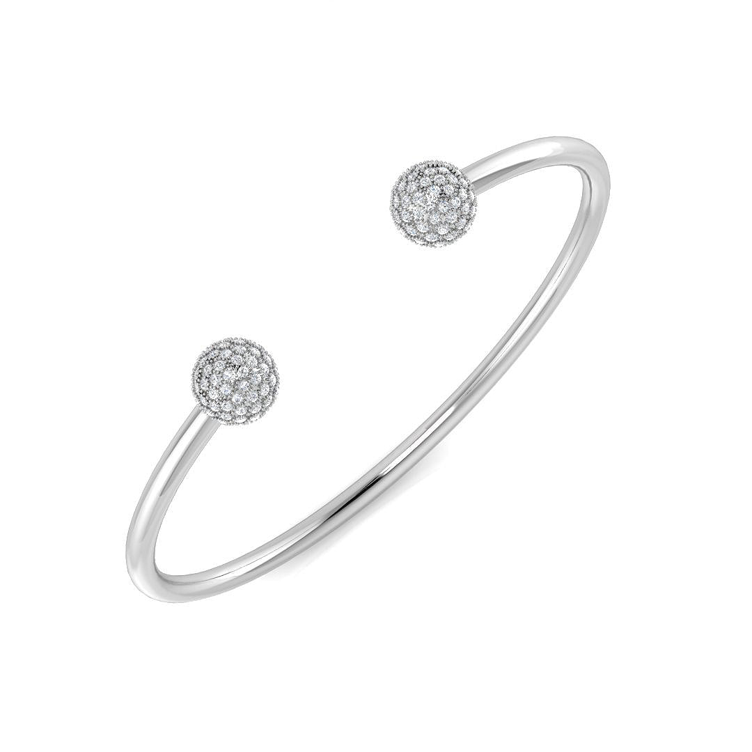 Round Diamond Bangle