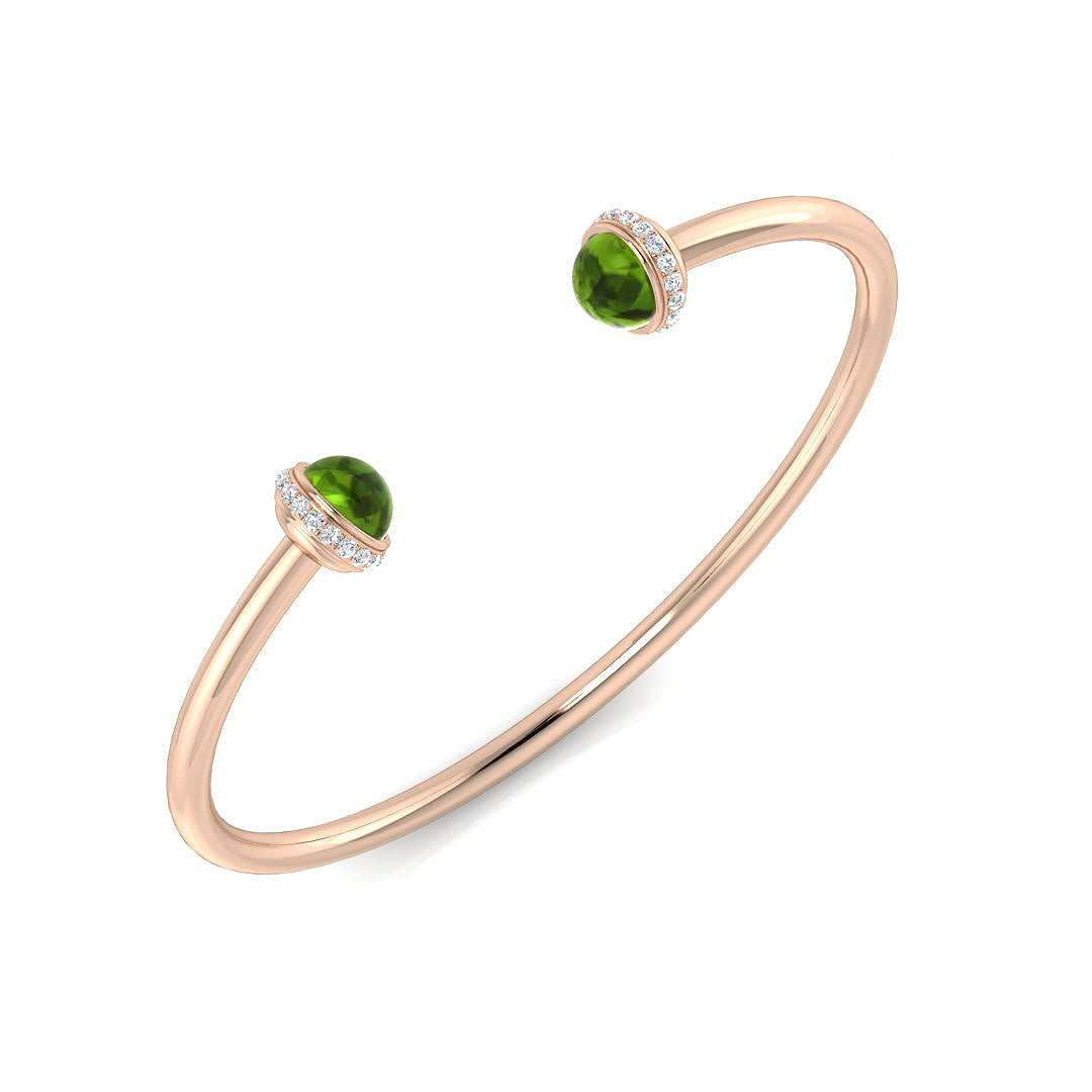 Cabochon Gemstone Bangle