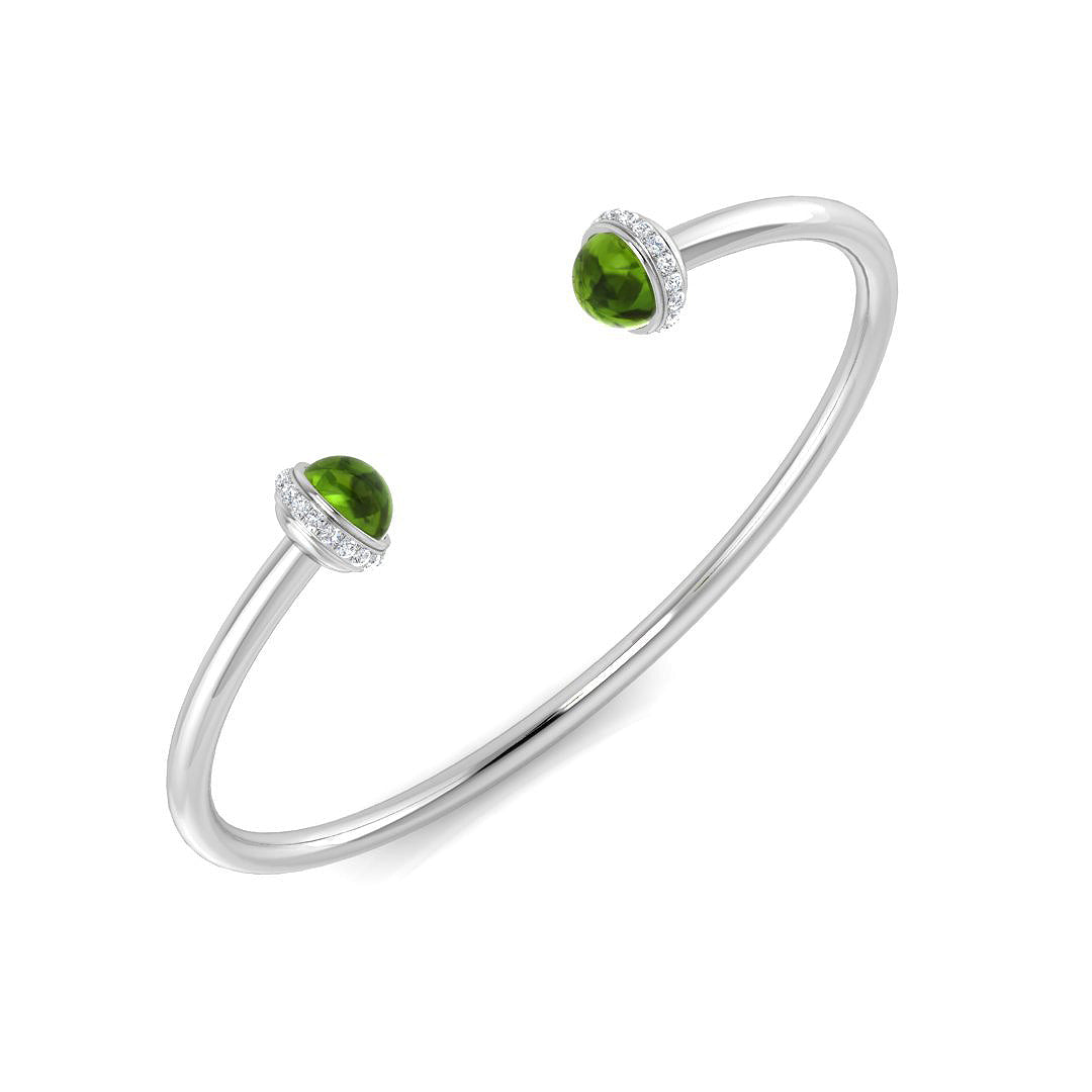 Cabochon Gemstone Bangle