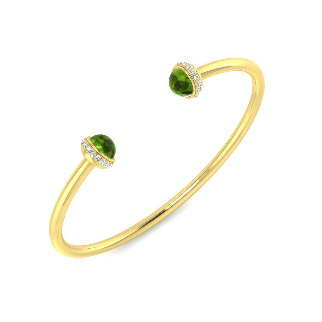 Cabochon Gemstone Bangle