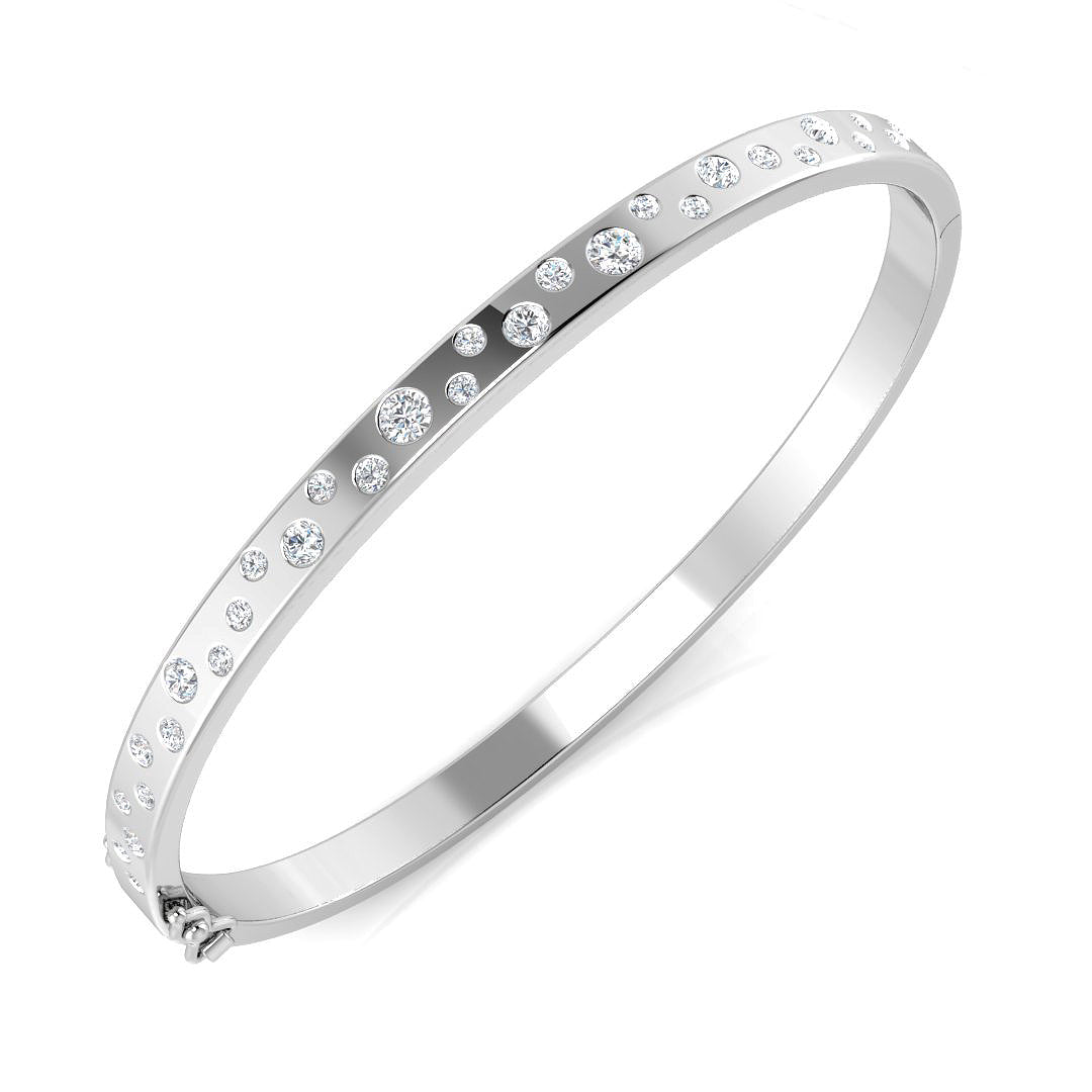 Round Diamond Bangle