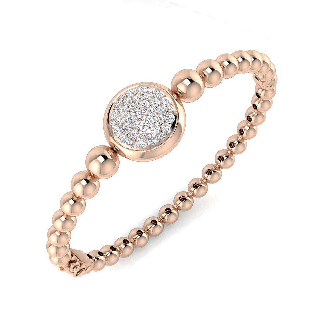 Round Diamond Bangle