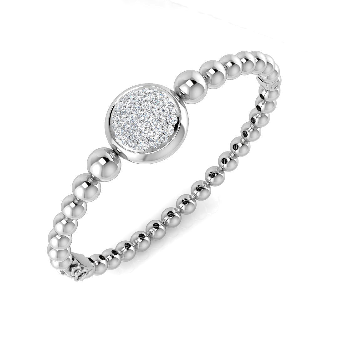 Round Diamond Bangle