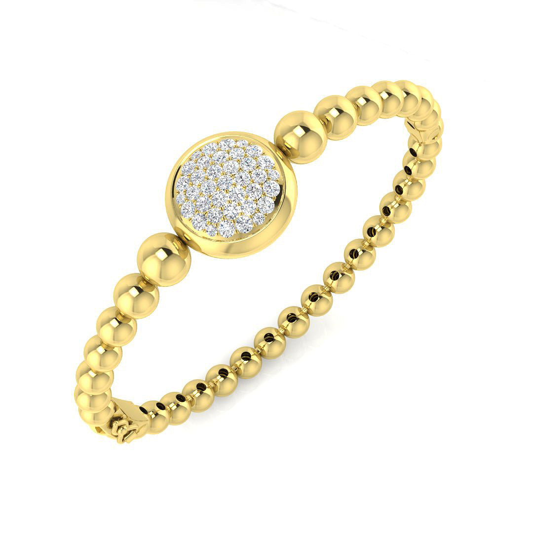Round Diamond Bangle
