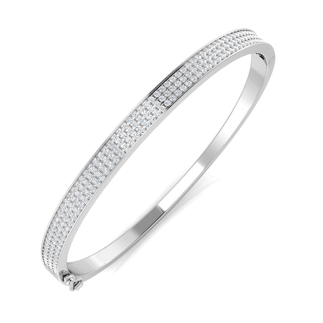 Round Diamond Bangle