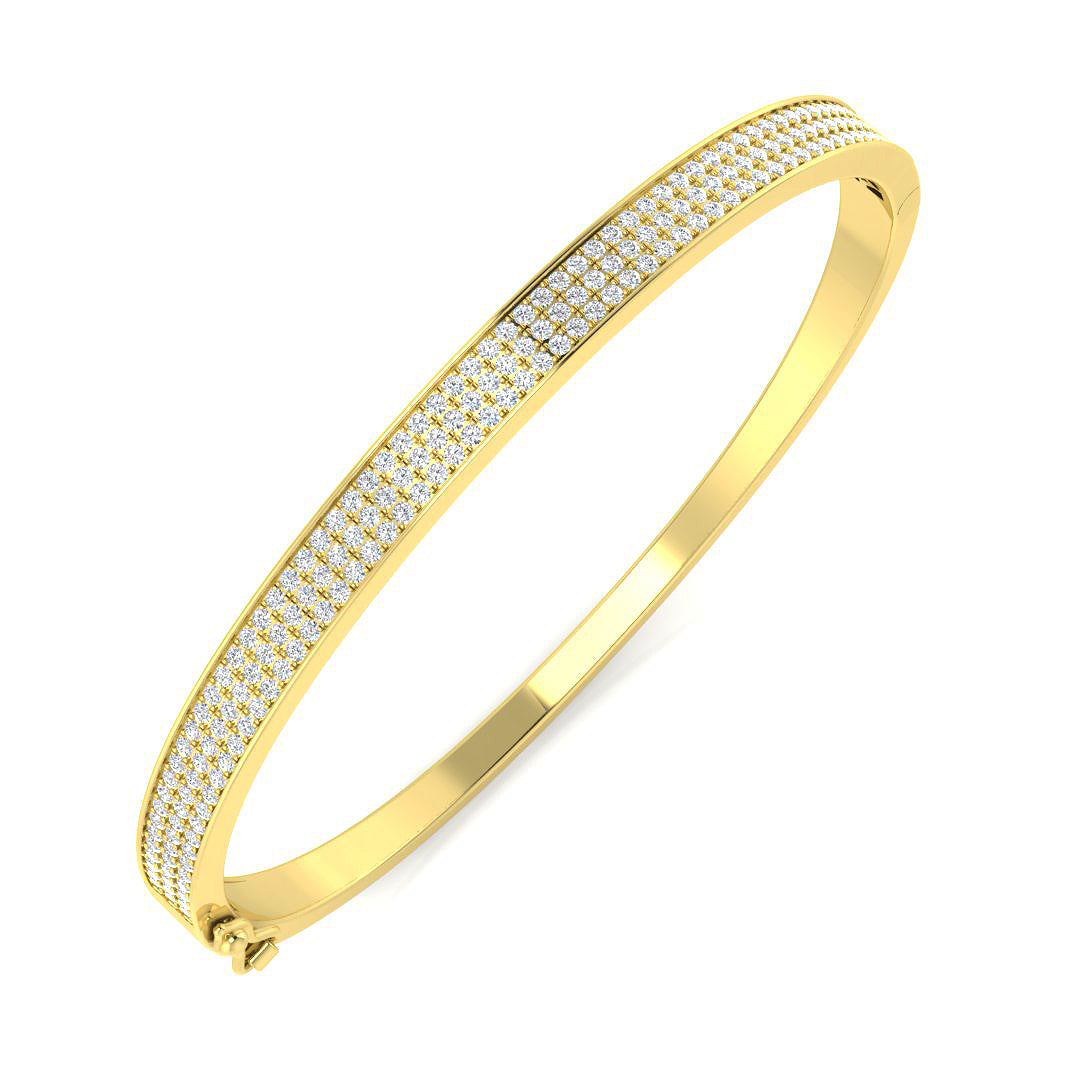 Round Diamond Bangle
