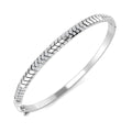 Round Diamond Bangle