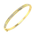 Round Diamond Bangle