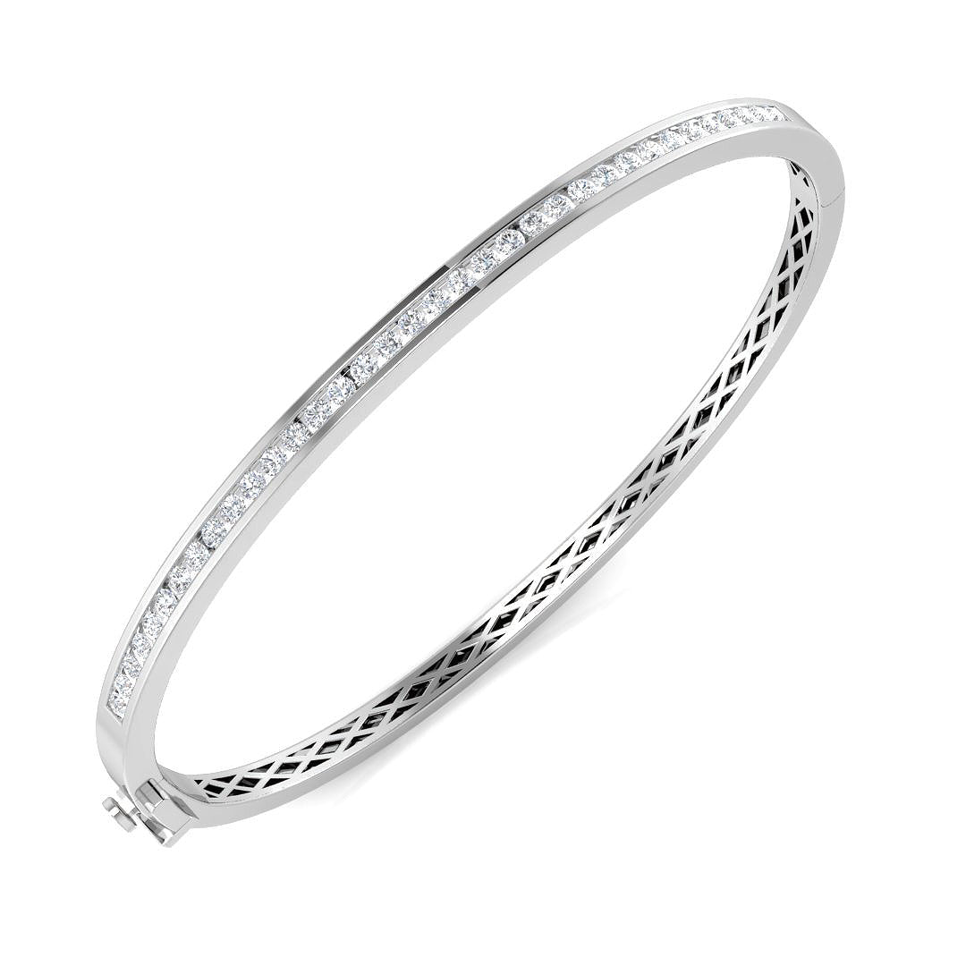 Round Diamond Bangle