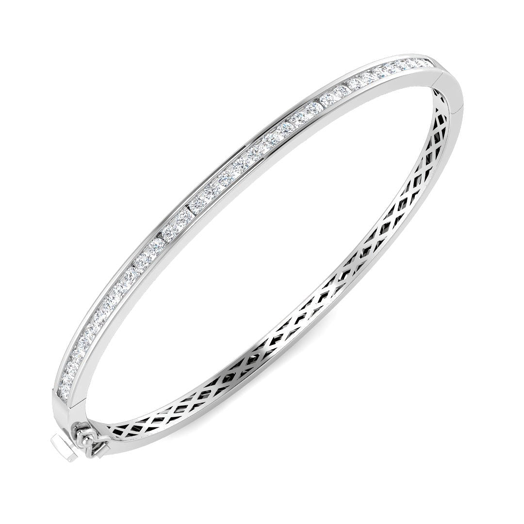 Round Diamond Bangle