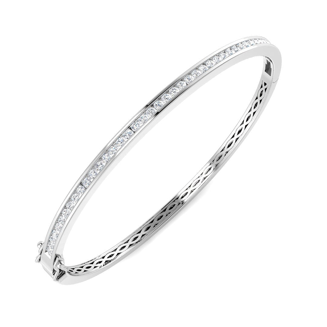 Round Diamond Bangle
