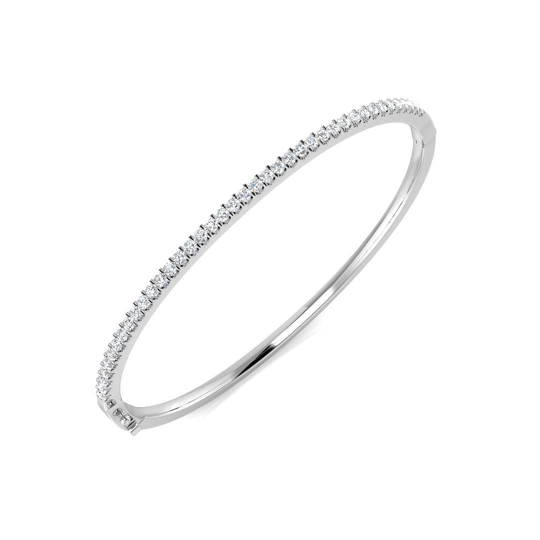 Round Diamond Bangle