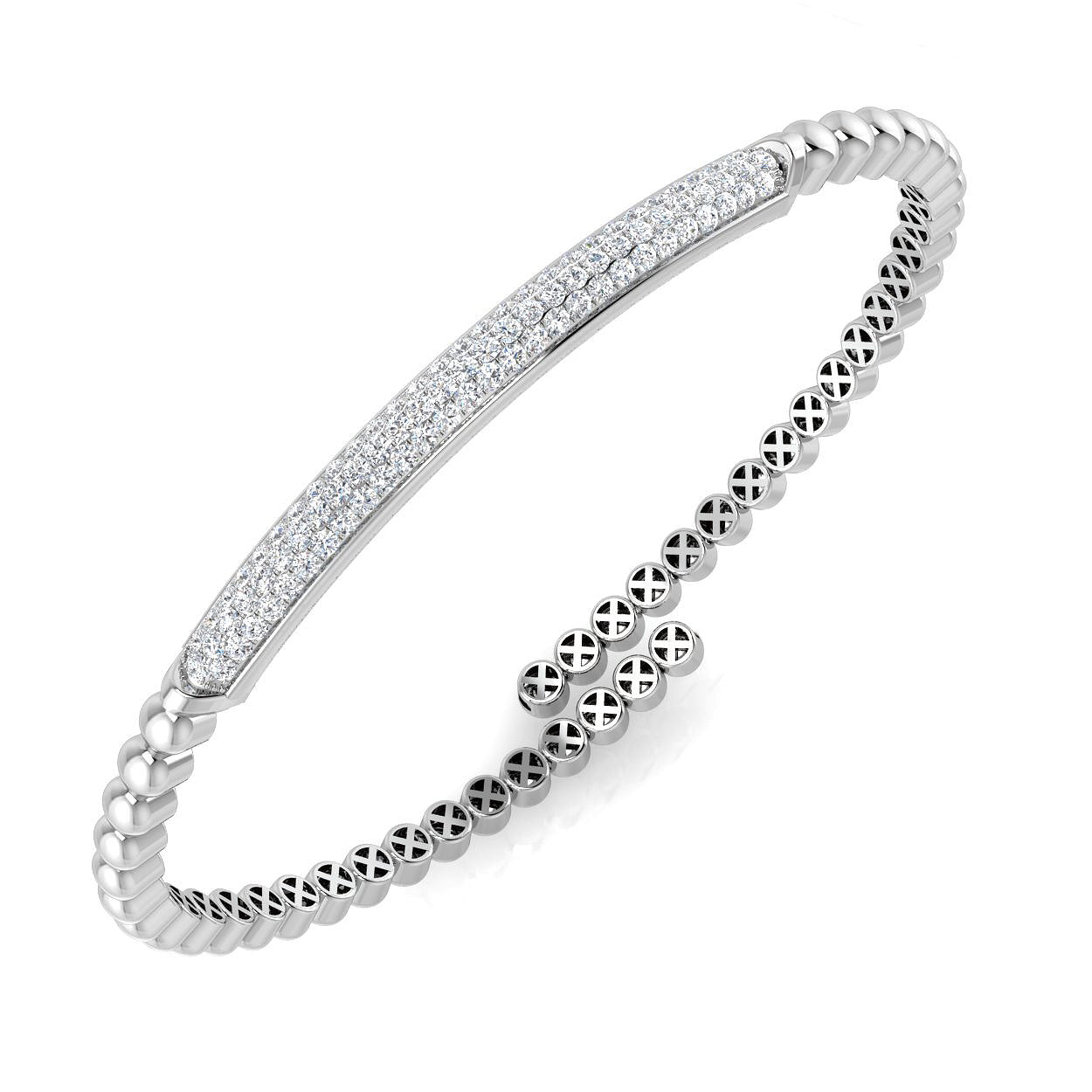 Round Diamond Bangle