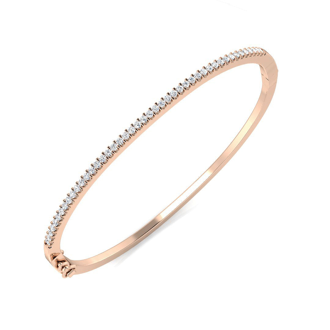Round Diamond Bangle